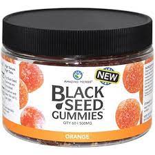 Black Seed Gummies 60 orange.